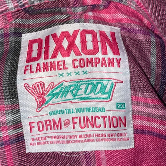 DIXXON SHREDDY 3.0 WOMENS FLANNEL SIZE 2X - Picture 2 of 7